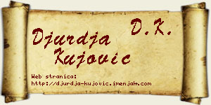 Đurđa Kujović vizit kartica